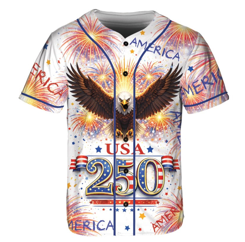 USA 250 Baseball Style Jersey For Men
