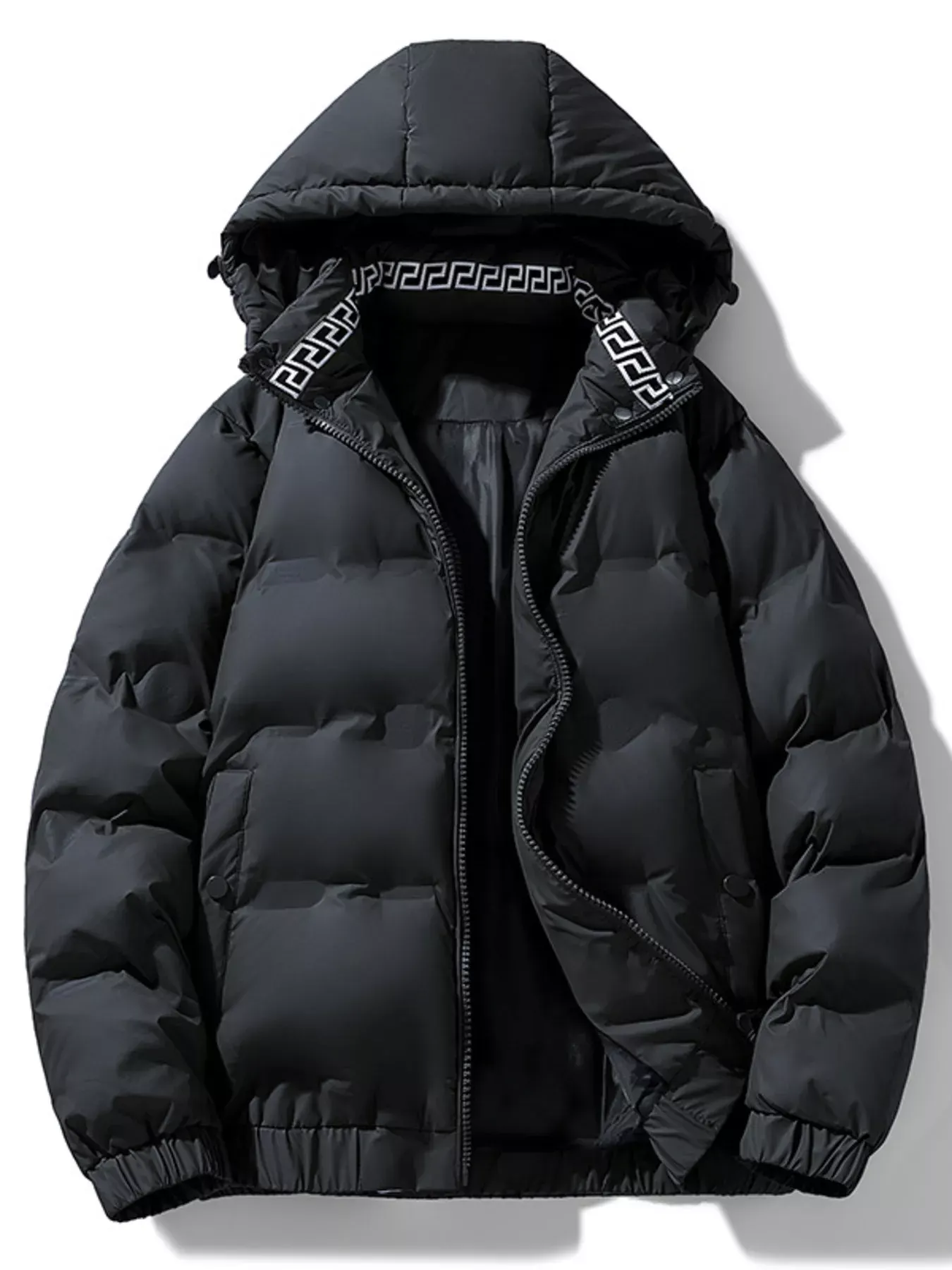 Men's Plus Size Hooded Padded Winter Coat