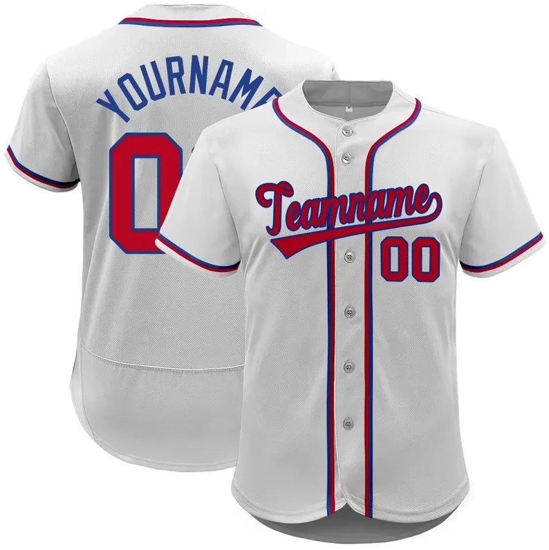 Personalized Embroidered Baseball Jersey: Custom Team Name & Number