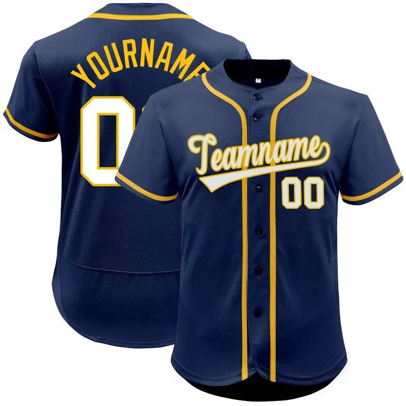 Personalized Embroidered Baseball Jersey: Custom Team Name & Number
