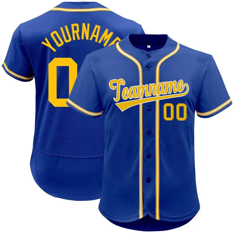 Personalized Embroidered Baseball Jersey: Custom Team Name & Number