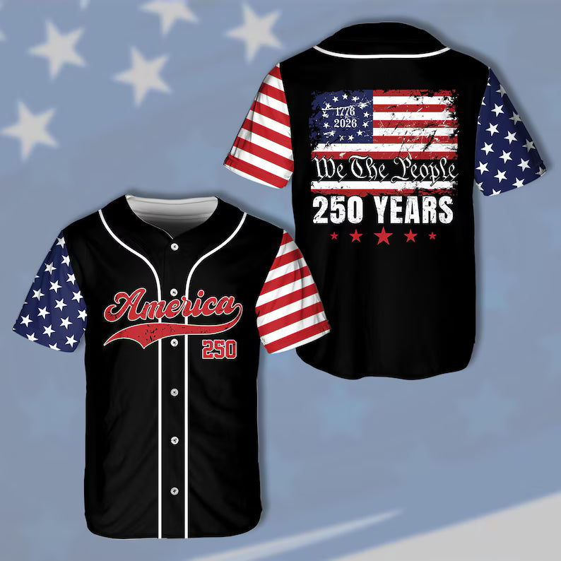 America 250th Anniversary Baseball Jersey