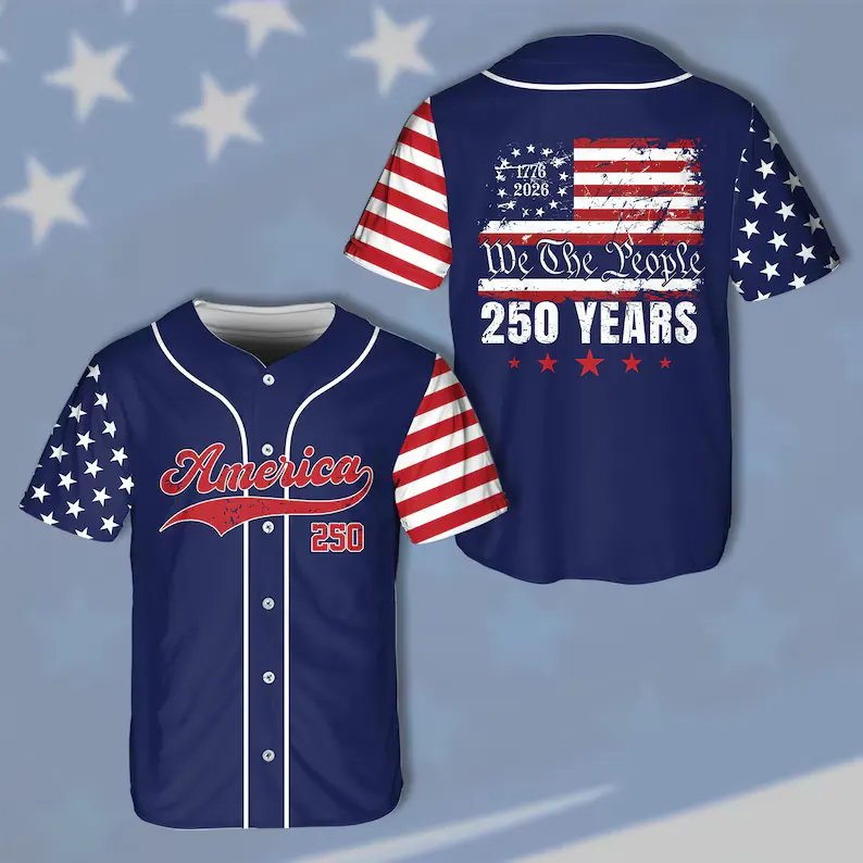 America 250th Anniversary Baseball Jersey