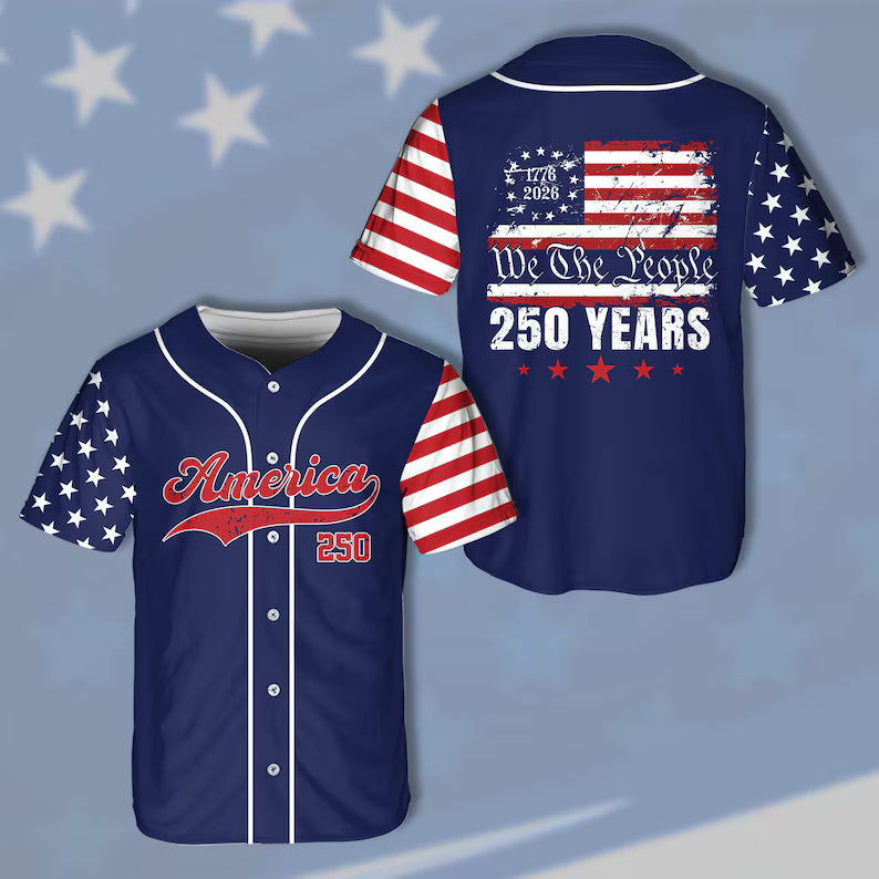 America 250th Anniversary Baseball Jersey