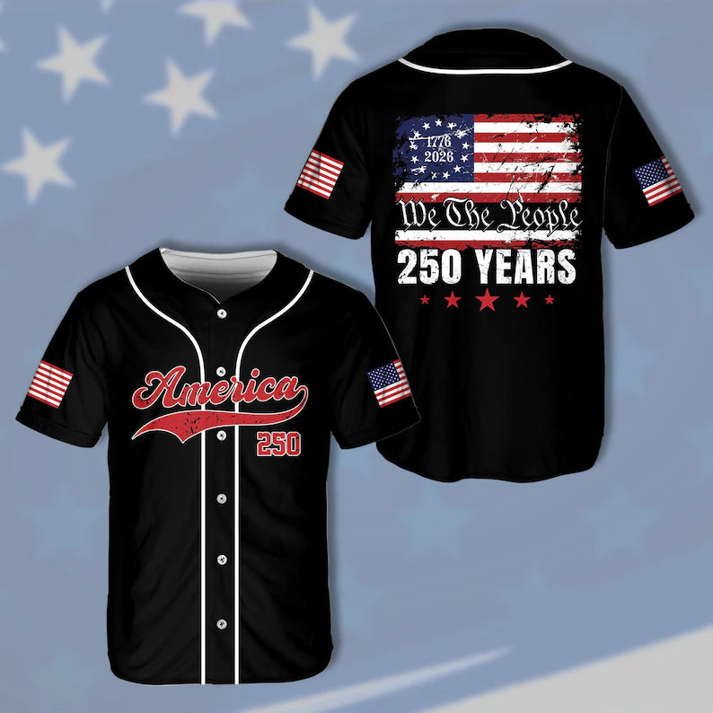 America 250th Anniversary Baseball Jersey