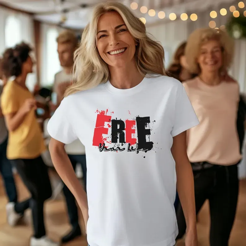 FREE Your Life Shirt - Streetwear Graphic Tee & Edgy Typography Urban Grunge Shirt